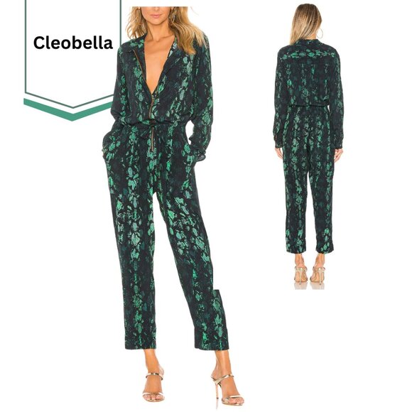 Cleobella REVOLVE Lia Jumpsuit in Teal Snake Color:Teal Snake. Size S - Picture 5 of 5